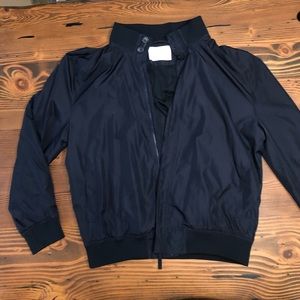 Navy Everlane Bomber Jacket